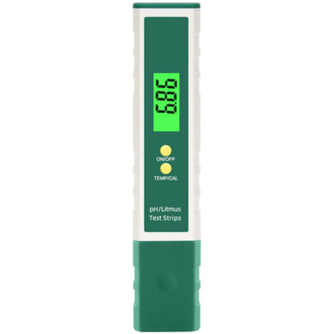 Medidor de pH digital, analizador de pH, analizador de calidad del agua, función de temperatura