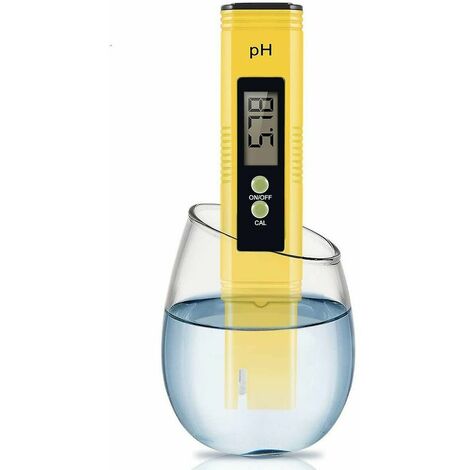 Medidor de pH digital, Medidor de pH 0.01 Ph Probador de calidad del agua de alta precisión