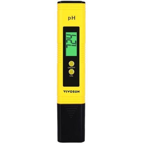 Medidor de pH digital, medidor de pH tipo bolígrafo de alta precisión, 0,01 pH para hidroponía, agua potable en el hogar y piscinas.