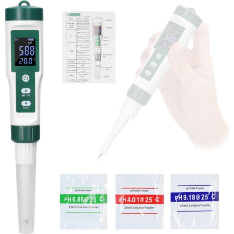 Medidor de pH digital YY-1030, medición de pH para alimentos infantiles, pasta, queso, cosméticos, suelos, alta precisión