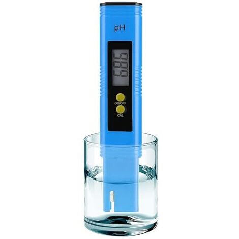 Medidor de pH para hidroponía de agua, comprobador de pH digital, bolígrafo de bolsillo de alta precisión de 0,01 con rango de medición de pH de 0 a 14 para agua potable doméstica, piscinas y acuarios