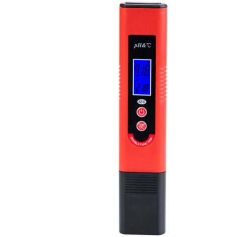 Medidor de pH tipo bolígrafo pH-007T, de alta precisión, ATC, calibración automática, pantalla LCD retroiluminada, medidor de pH y temperatura del agua.