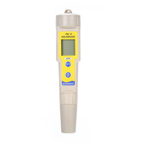 Medidor de pH tipo pluma Pluma de prueba de pH de temperatura, detector de calidad del agua