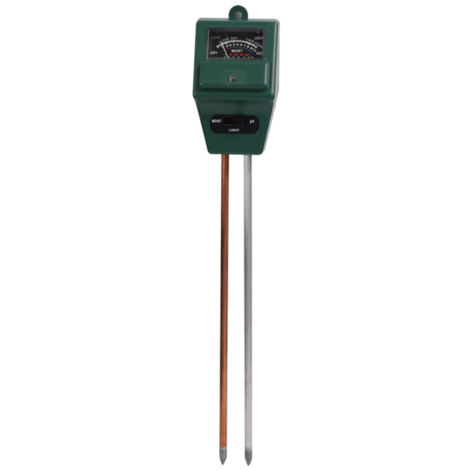 Medidor de pH y luz 3 en 1 para suelos, ideal para plantas, flores y bonsáis. Herramienta de monitoreo de suelo y analizador de pH para jardines, céspedes, granjas, uso interior y exterior. Funciona s