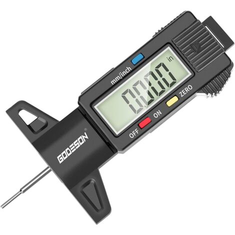 Medidor de profundidad de banda de rodadura digital, medidor de profundidad de neumáticos con pantalla LCD grande, medidor de profundidad de banda de rodadura para motocicletas, automóviles y camiones