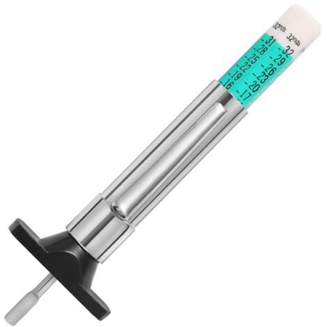 Medidor de profundidad de neumáticos, indicador de profundidad de la banda de rodadura, herramienta de medición portátil para vehículos del Reino Unido, herramienta de medición de profundidad de neumá