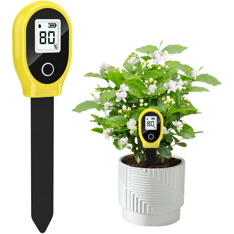 Medidor de Suelo Portátil con Higrómetro – Para Plantas en Maceta, Jardín y Césped