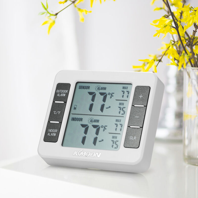 

Medidor de temperatura con termometro digital KKmoon Mini LCD, 0 ℃ ～ 50 ℃, con medicion ℃ / ℉