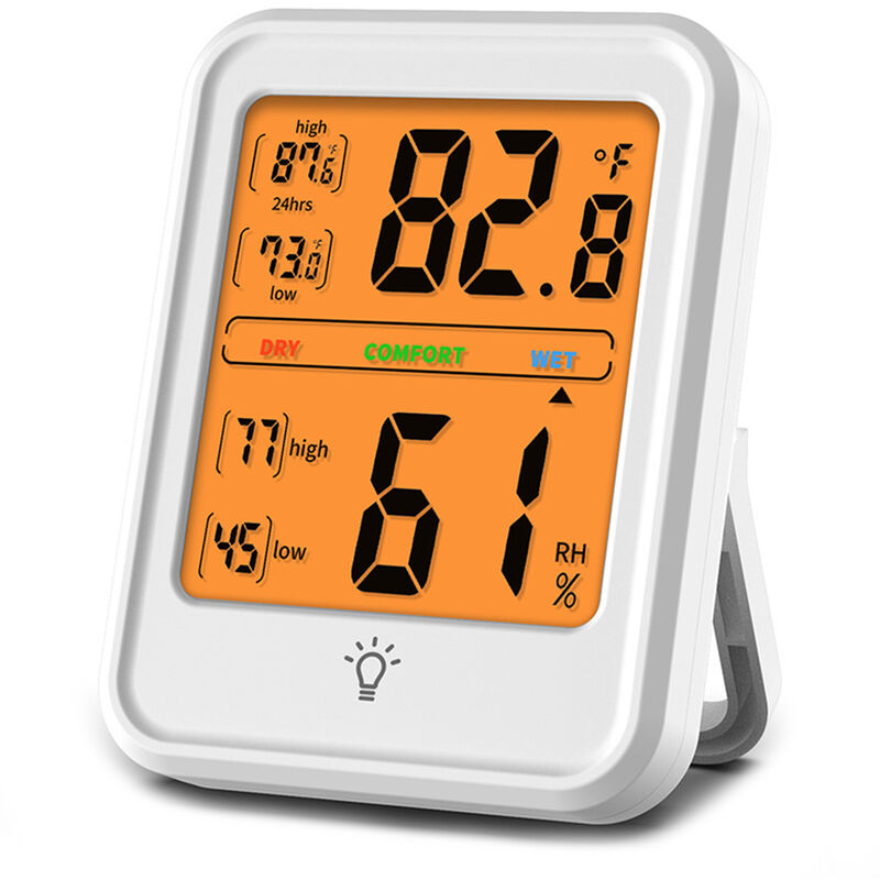 

Medidor de temperatura y humedad interior Preciso higrometro-termometro Monitor digital de habitacion Indicador de calibre para invernadero Oficina