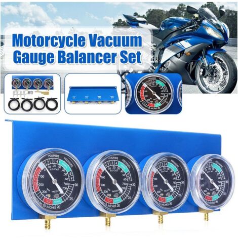 Medidor de vacío de combustible para carburador de motocicleta, herramienta para equilibrar 4 cilindros