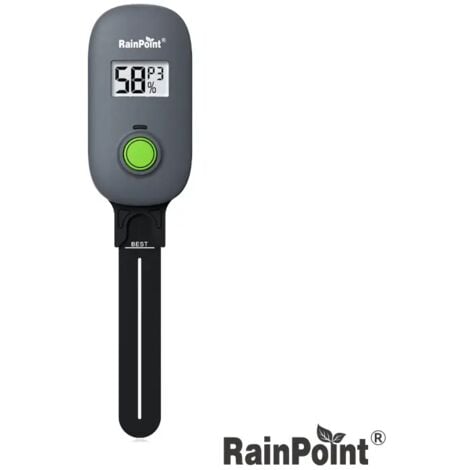 ANDYOU Medidor digital de humedad del suelo RAINPOINT Sensor de suelo para plantas Temperatura de humedad del suelo