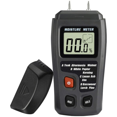 Medidor digital de pasadores con pantalla LCD para materiales de construcción de madera y pisos de madera dura.