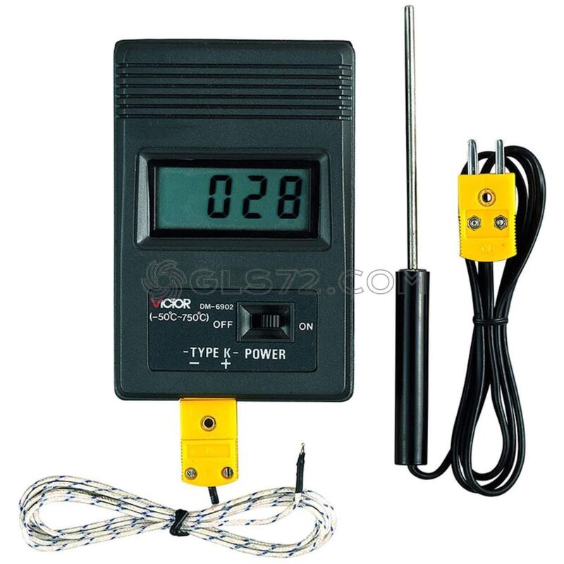 

INDICADOR MEDIDOR DIGITAL DE TEMPERATURA DE BOLSILLO PORTÁTIL SONDAS T054 - Fervi