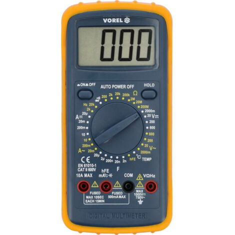 MEDIDOR DIGITAL VOREL MEDICIÓN DE TEMPERATURA UNIVERSAL 81784