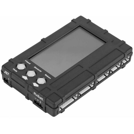Medidor indicador de voltaje de batería de litio RC Mini balanceador de batería Li-Po Descargador Probador de capacidad de batería para batería Li-Po/Li-Fe 26S, BR-Vie