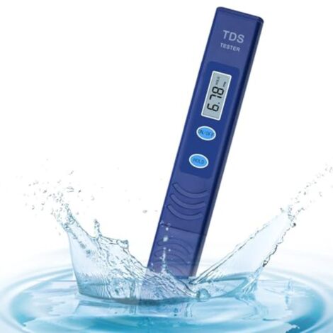 Medidor TDS para calidad del agua – Portátil con pantalla digital – Para agua potable, acuario y piscina