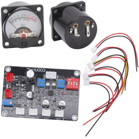 Medidores VU de 2 unidades con circuito para amplificador de audio, estudio 12V-18V