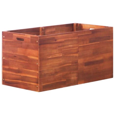 Medilla de flores de jardín alto 100x50x50 cm acacia madera