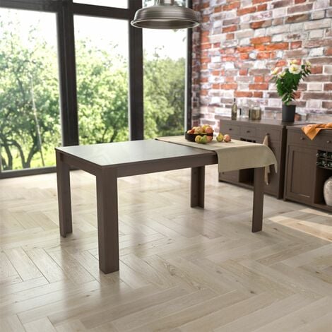 main image of "Medina 6 Seater Dining Table MDF Wood, 150 x 90 cm"