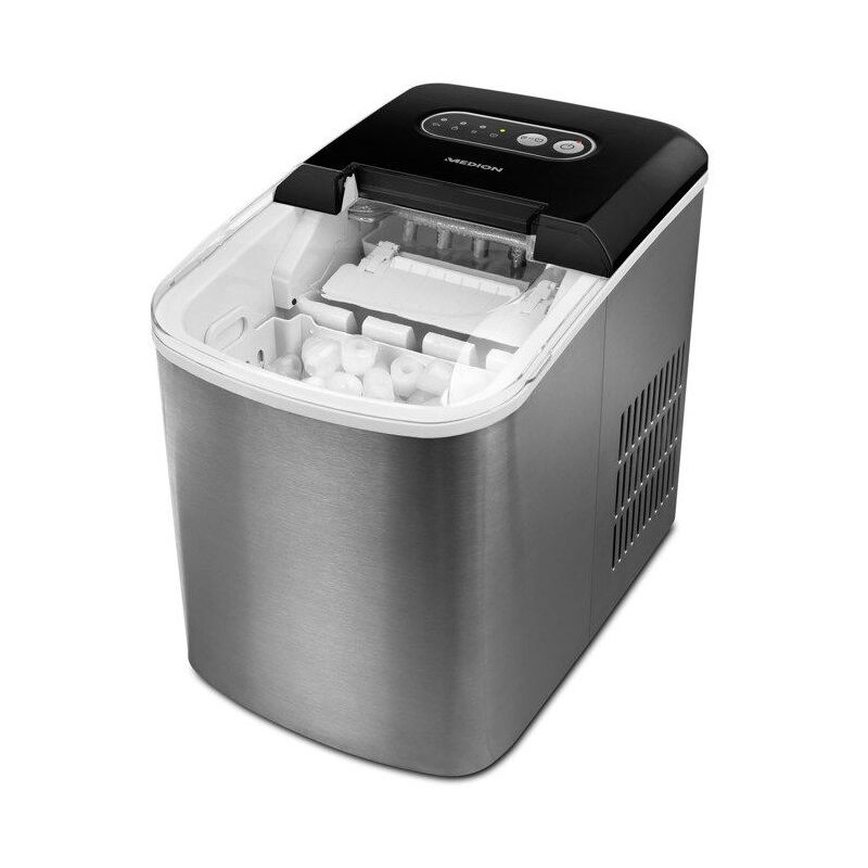 MEDION Machine a glaçons (MD17739), machine glace rapide, produits des glaçons en seulement 6-12 minutes, bac a glaçons