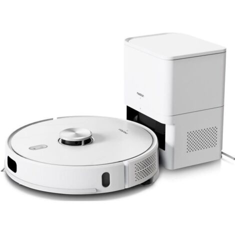 MEDION X41 SW+ - Robot Aspirateur Laveur avec station de Vidage - 200 min - Aspiration Puissante de 8000 Pa - Navigation Laser
