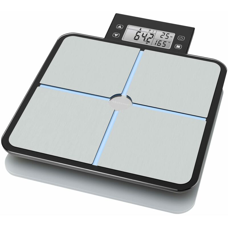 

Medisana Báscula de análisis corporal BS 460 negro y plateado