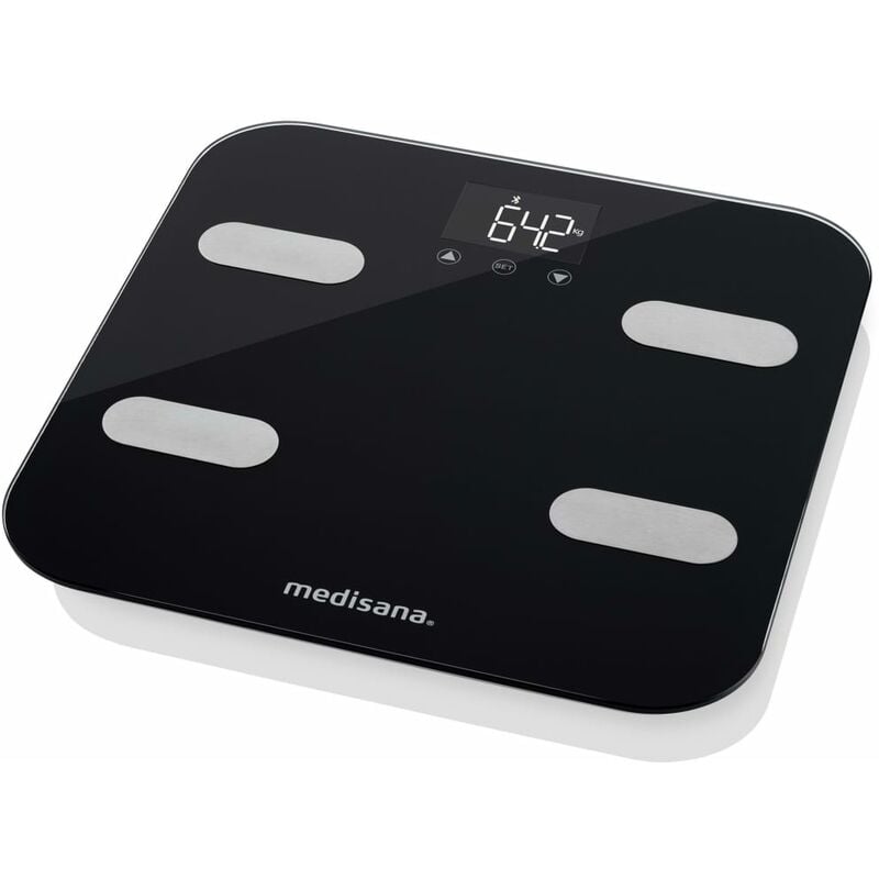

Medisana Báscula de análisis corporal BS 602 Connect Wi-Fi & Bluetooth - Negro