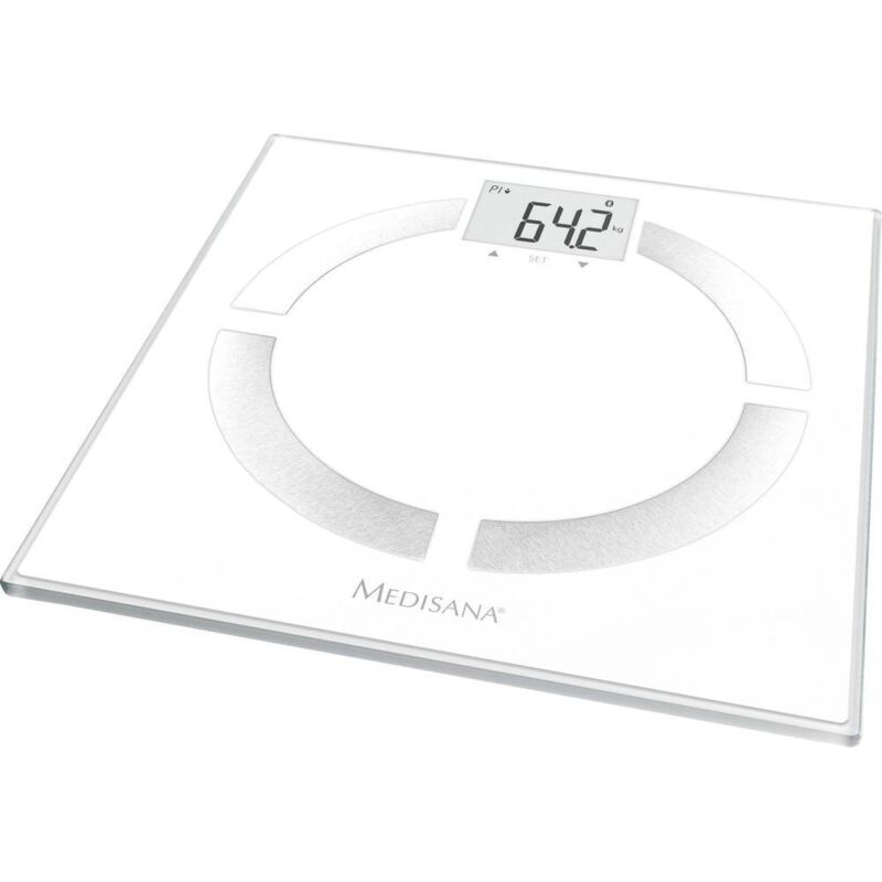 Bs 444 connect Balance d'analyse corporelle numérique Plage de pesée (max.)=180 kg blanc - Medisana