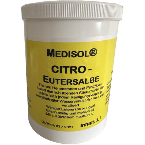 Medisol Citro Eutersalbe, 1 Liter - zur Euterpflege und -reinigung