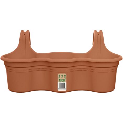 Méditerran Balcony Balconette Hanger Trio Terracotta