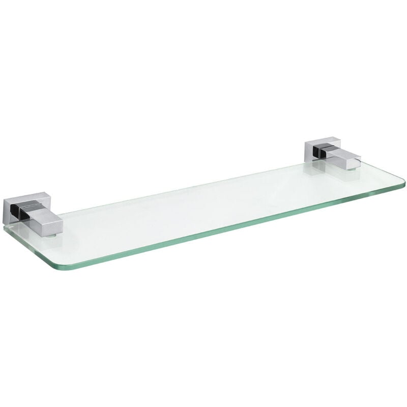 Mediterránea Del Baño - mediterranea 1072401 aries Repisa Cristal Cromo - ref: 1072401