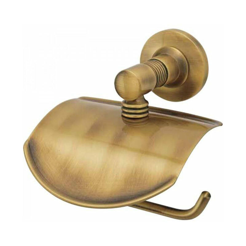 

MEDITERRANEA 1180203 PAULA Portarrollos Con Tapa Bronce Envejecido