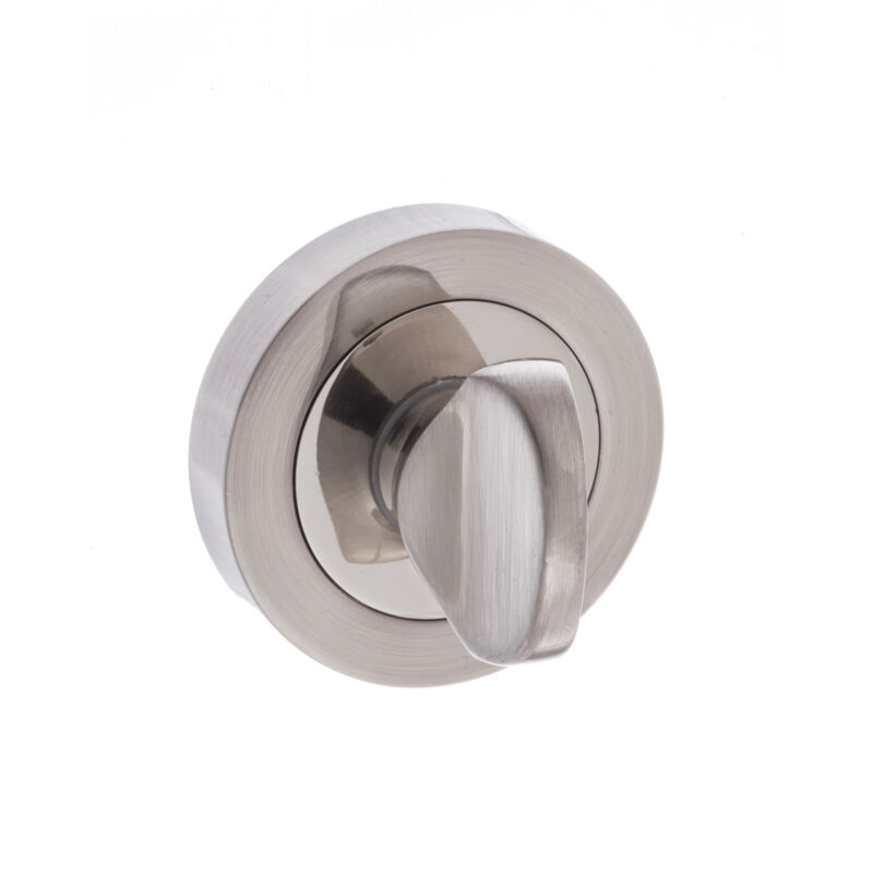 Atlantic - Mediterranean Turn and Release on Round Rose Satin/Polished Nickel