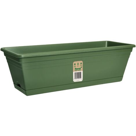 Méditerraran Balcony Trough 50 cm Flock vert