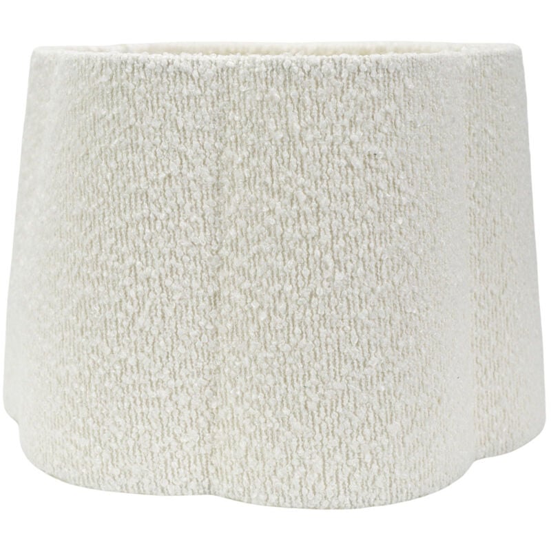 Medium Amy Fabric - Boucle Boucle Cream Tapered and B22 gls led 10W Warm White 3000K Bulb