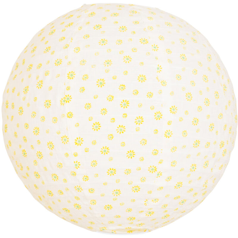 Medium Annie Fabric Cream Globe Ceiling Pendant Shade