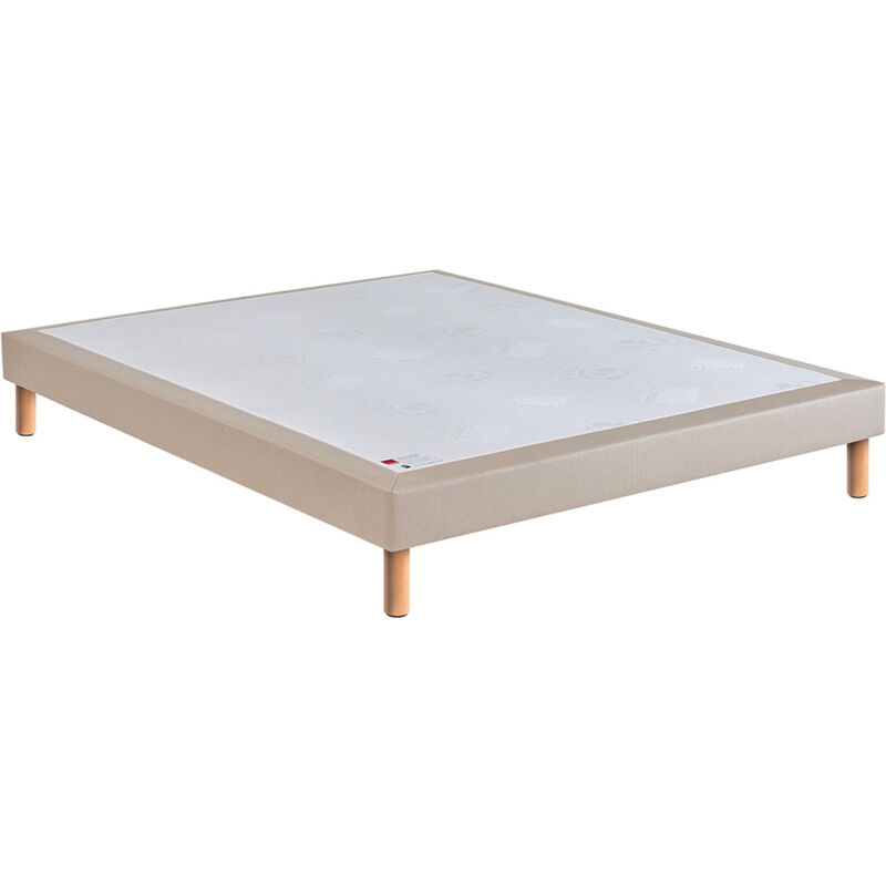 Sommier tapissier 160x200cm - Beige - MÉDIUM EGÉRIE