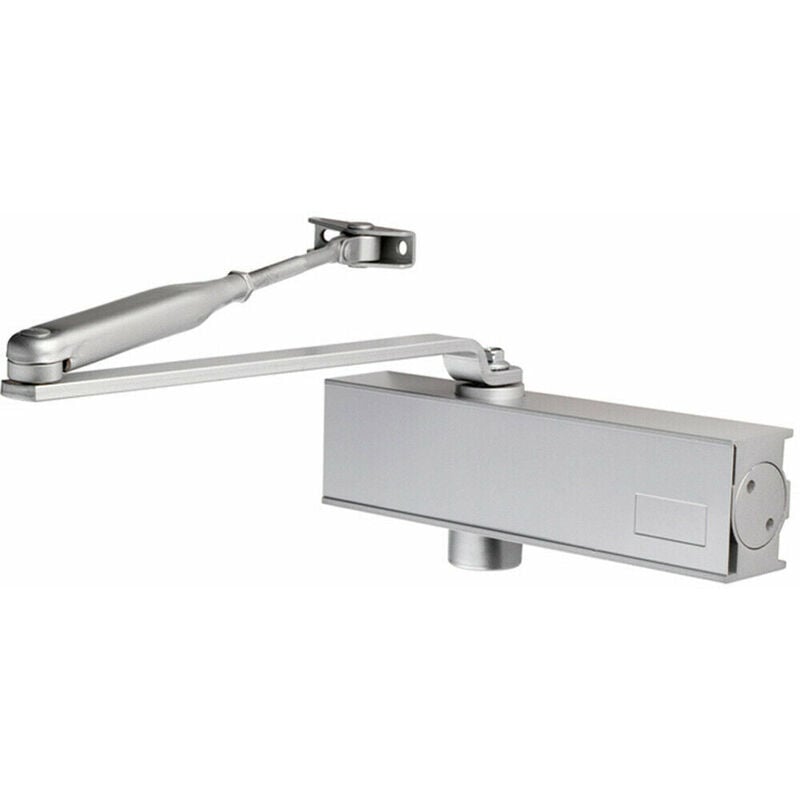 Loops - Medium Frequency Overhead Door Closer Variable Power Size 2 4 Silver