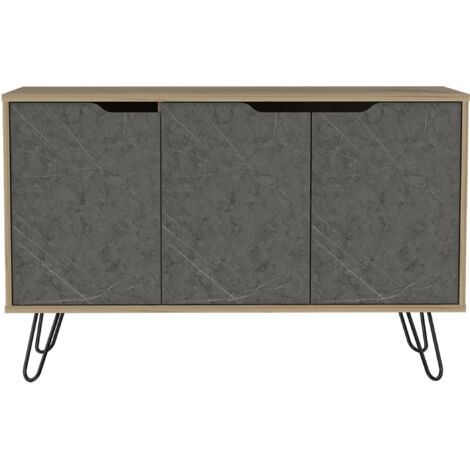 Medium Sideboard with 3 doors Real Metal Legs