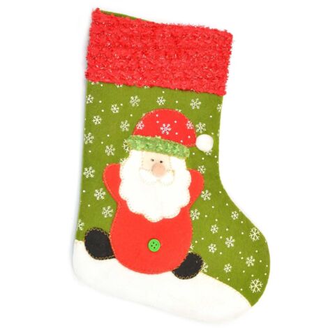 Medium Traditional Christmas Santa Stocking Xmas Stocking Sock Christmas Decorations