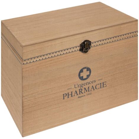 Medizinkasten Little cottage Holz 28x20cm - Atmosphera créateur d'intérieur