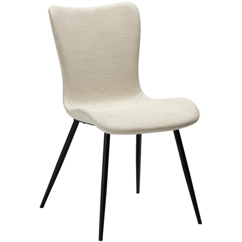 Ebuy24 Medusa Dan-form Esszimmerstuhl Bouclé Beige.