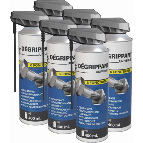 Méduze - 6 dégrippants 6 fonctions en aérosol 400mL - Universel - Professionnel
