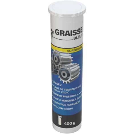 Méduze - Cartouche de graisse bleue supérieure 400g - Grade NLGI 2 - Adhérence renforcée - Multifonctions - Extrême pression