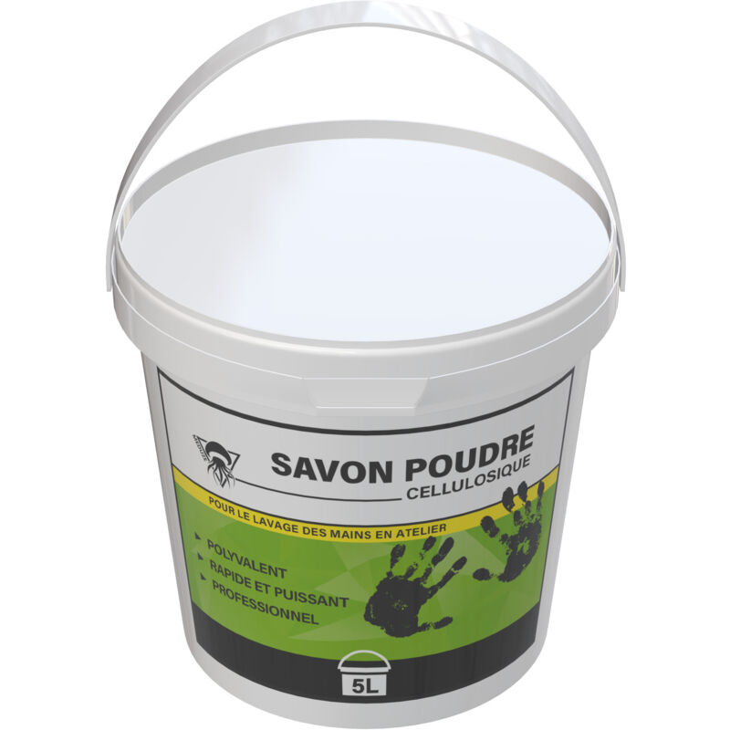 Méduze - Savon poudre cellulosique 5L - Travaux mécaniques - Efficacité maximale sur cambouis, graisse, peinture - Professionnel