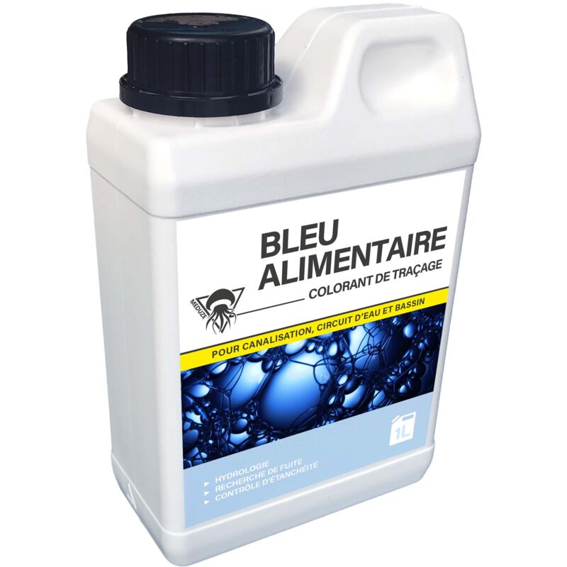 Méduze - Traceur bleu colorant alimentaire 1L - Prêt à l'emploi - Multiusages