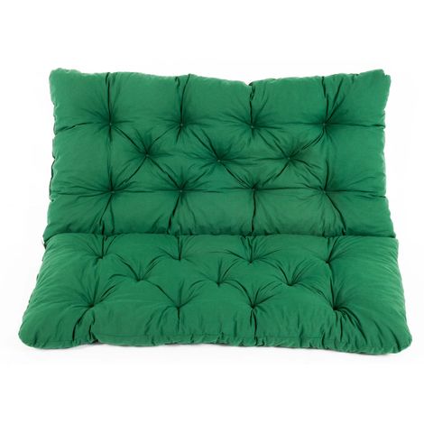 Meerweh, Bank Hanko Cuscino con schienale,Verde, 100 x 98 x 8 cm