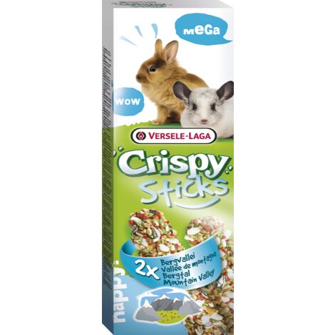Mega bastoncini croccanti Rabbits-Guinea Pigs "Mountain Valley", 2 pezzi 140G