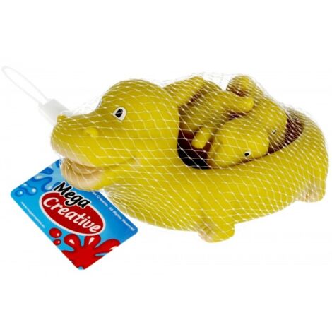 MEGA CREATIVE Giocattoli da bagno Dinosauri - 4 pezzi - Gomma morbida