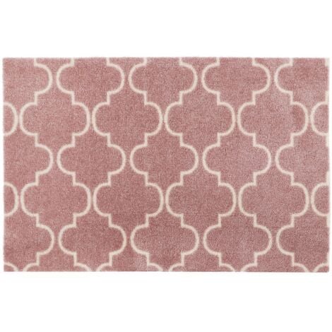 JVL Mega Doormat, 50x75cm, Rose Lattice